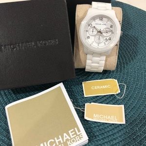SOLD - Michael Kors Ceramic Chrono Watch